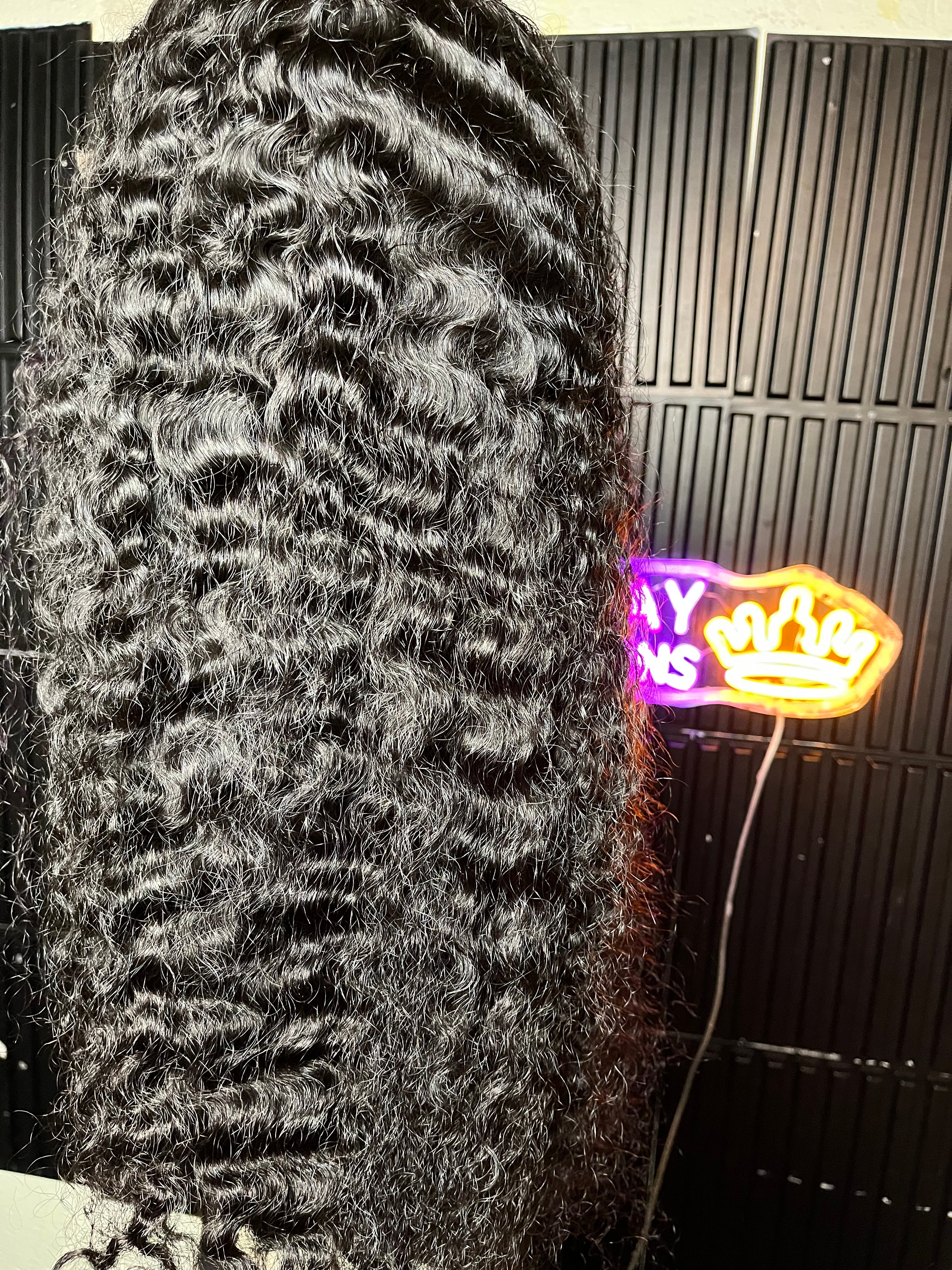 13*4 Burmese Curly Wig