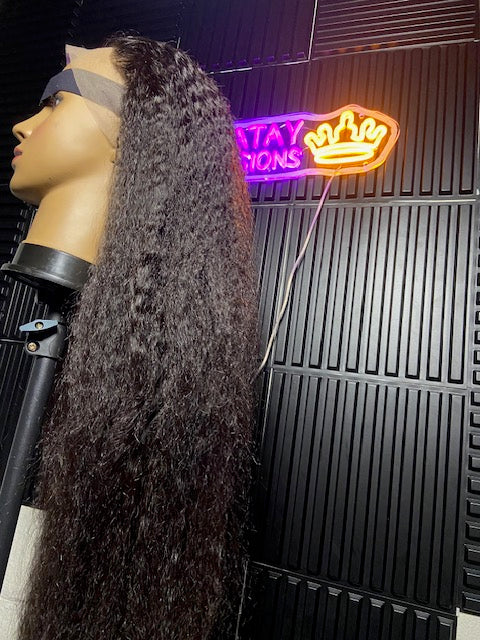 13*4 Kinky Straight Wig