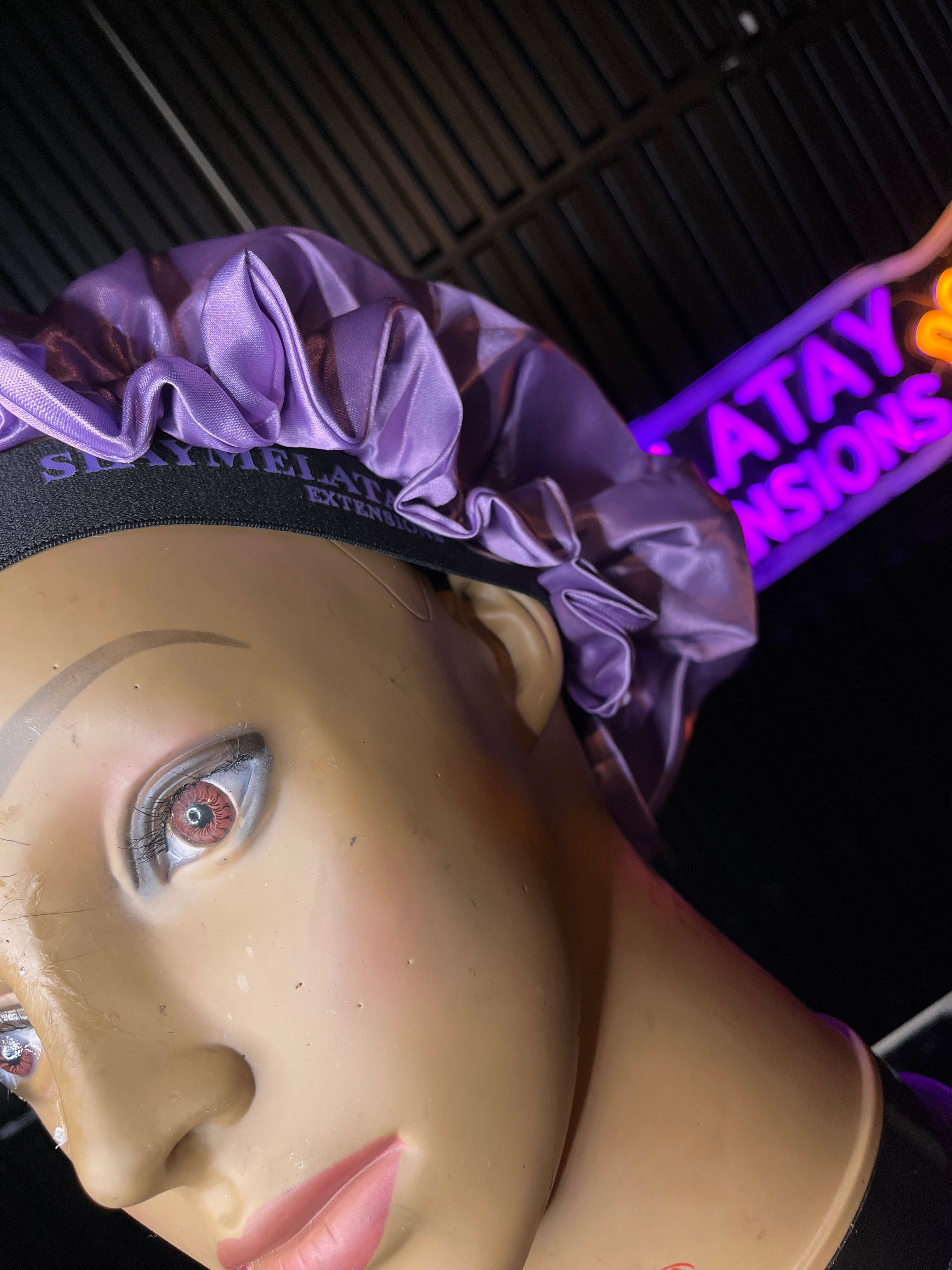 Double-Layer Satin Bonnet